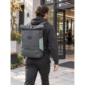 Johnny Urban Allen Medium Rolltop Backpack Laptop Shoe Compartment Morale Patch